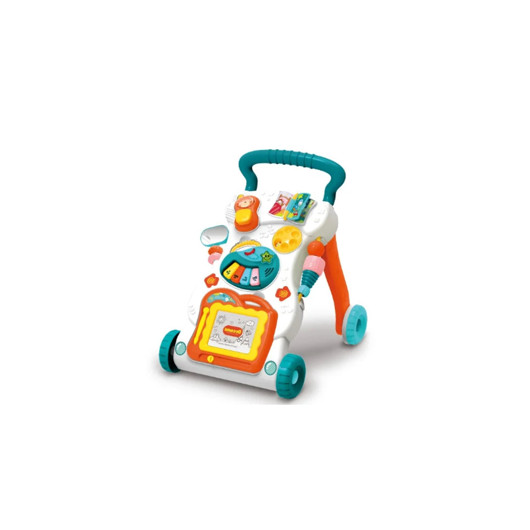 Antepremergator pentru bebelusi, cu tablita de scris 3 in 1